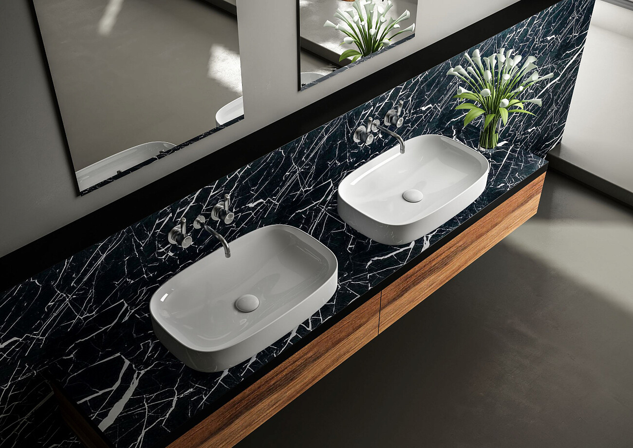 Раковина-чаша фаянсовая 65 см белая Stworki "Молде" 3064-KL - изображение 7