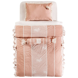 Покрывало с подушкой 120х200 см светло-розовое Dream