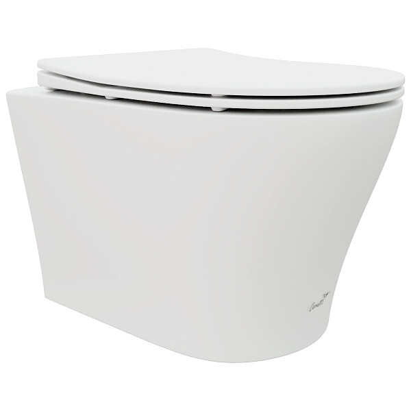 Унитаз подвесной безободковый белый матовый Cerutti SPA Adige Aria MW CT9245 - изображение 1