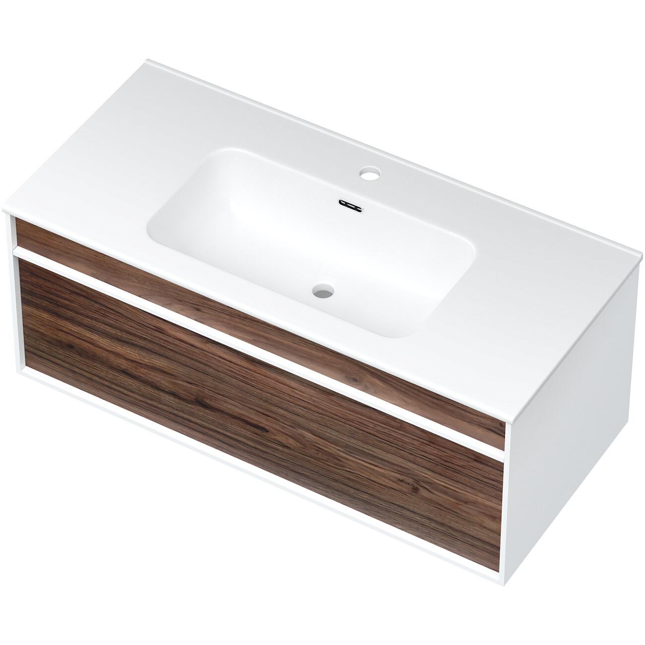 Раковина мебельная фаянсовая 100 см белая Stworki "Вестервик" - изображение 8