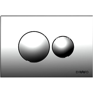 Кнопка смыва для унитаза 16,5х24,6 см хром Diwo 7312