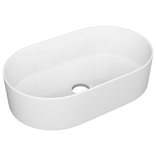 Раковина накладная овальная фарфоровая белая Point &quot;Виктория 53&quot; PN43061