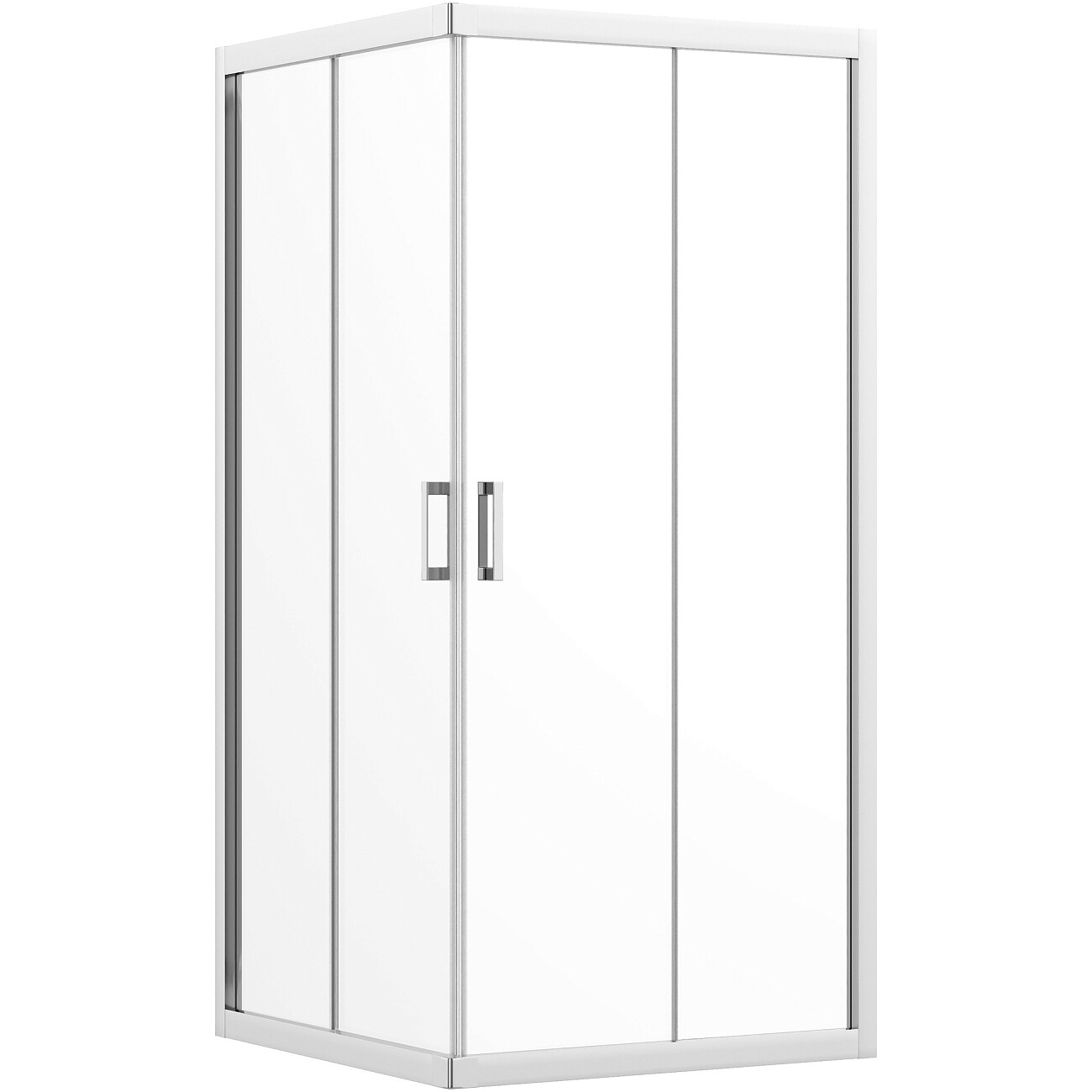 Душевой уголок квадратный 90х90 см хром Diwo "Самара" DS-SA-90х90-CR - изображение 3