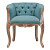 Кресло с мягкими подлокотниками бирюзовое Cabriole Elizabeth