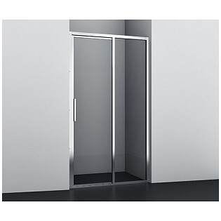 Душевая дверь раздвижная 120х200 см прозрачная, хром Wasserkraft Lopau 32S05R