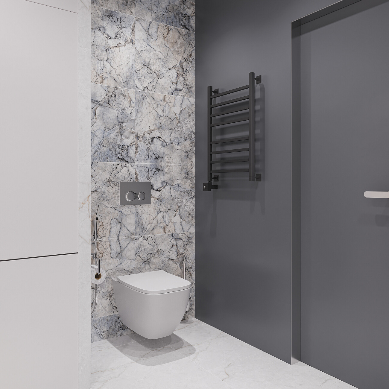 Полотенцесушитель электрический 80х50 см матовый черный Ewrika "Деметра" LP L 4656760000000 - изображение 3