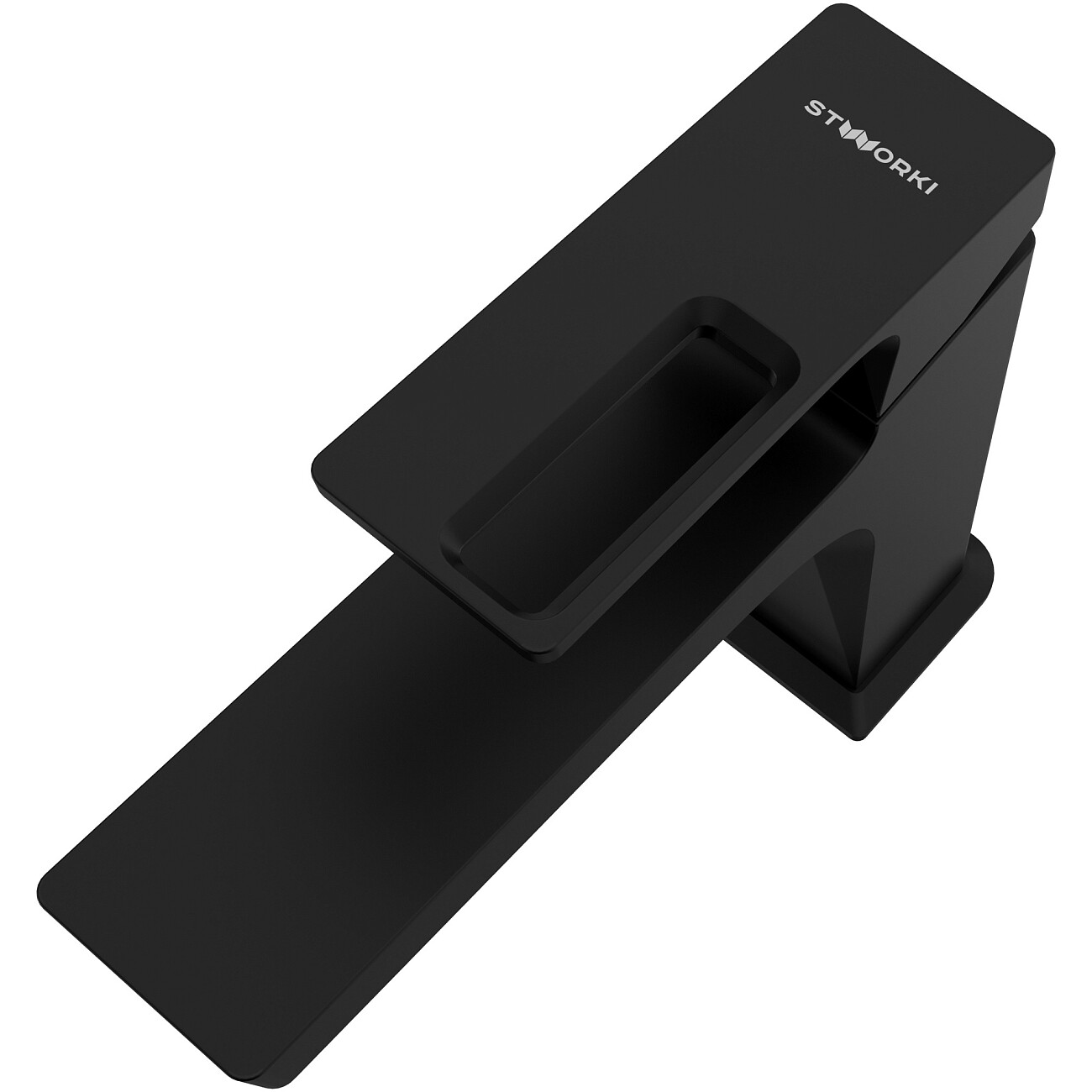 Смеситель для раковины однорычажный черный Stworki "Хедмарк" S38010BK - изображение 10