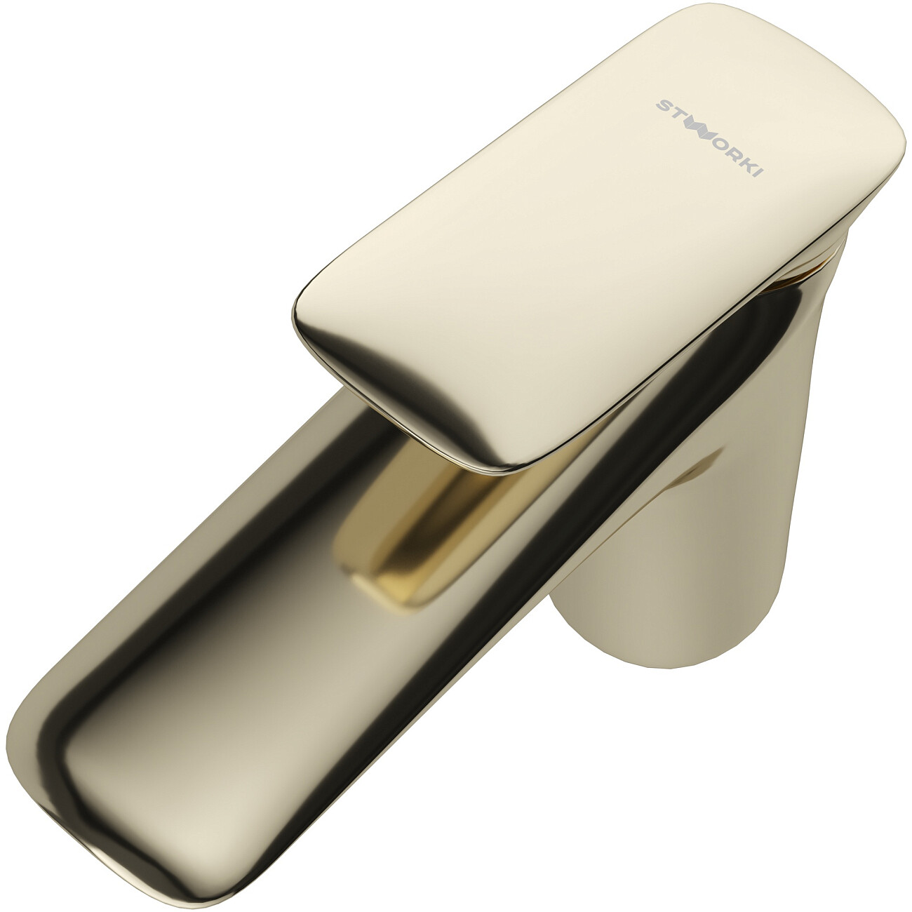 Смеситель для раковины однорычажный золотой Stworki "Молде" S23010GG - изображение 10