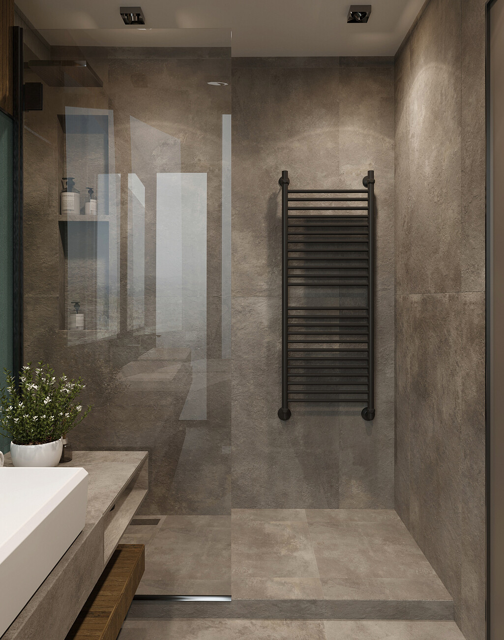 Полотенцесушитель водяной 120х40 см матовый черный Ewrika "Медея" S 4656754411409 - изображение 4