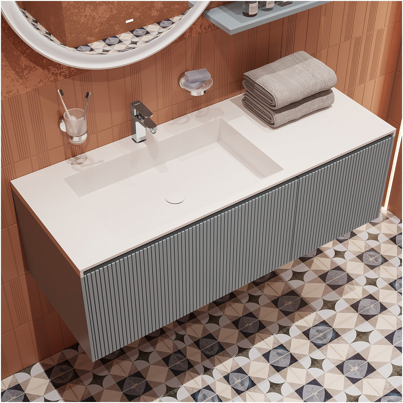 Смеситель для раковины однорычажный хром Stworki "Купервик" S22010CR - изображение 6