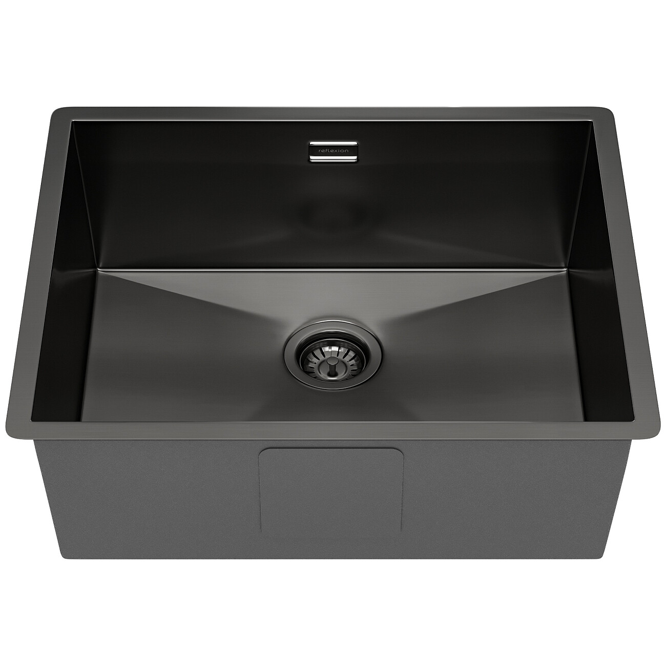 Кухонная мойка из нержавеющей стали 44х54 см оружейная сталь Reflexion Como RX2054BL - изображение 3