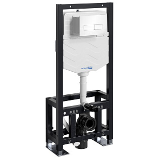 Инсталляция для подвесного унитаза с кнопкой смыва белая Dill 61TLT.010.ME.WH03