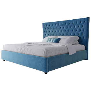 Кровать большая 200х200 QuickSand морская волна