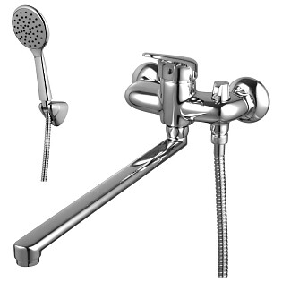 Смеситель универсальный хром Lemark Luna LM4117C