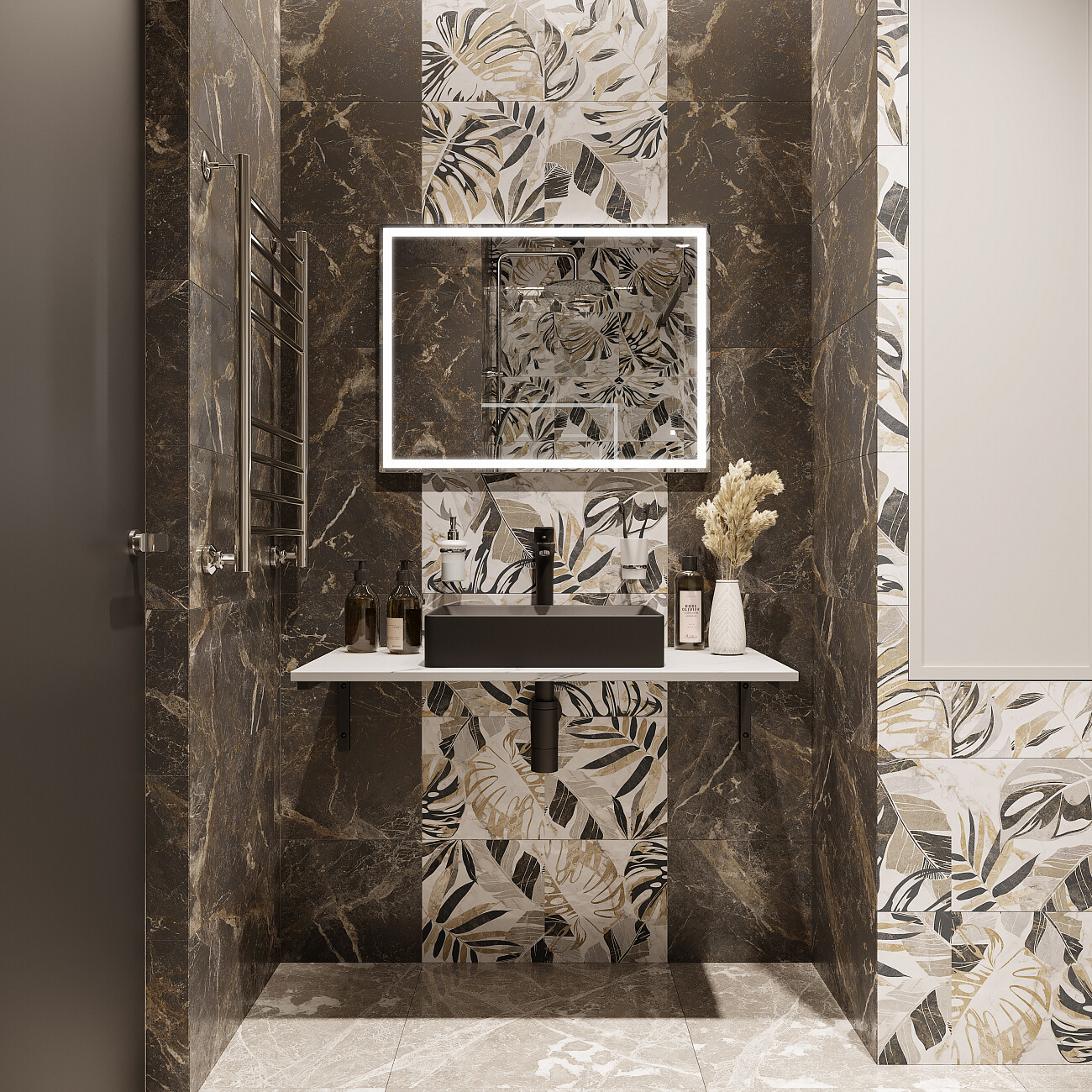 Раковина накладная керамическая прямоугольная 38х50 см антрацит Stworki 3050-112 - изображение 5