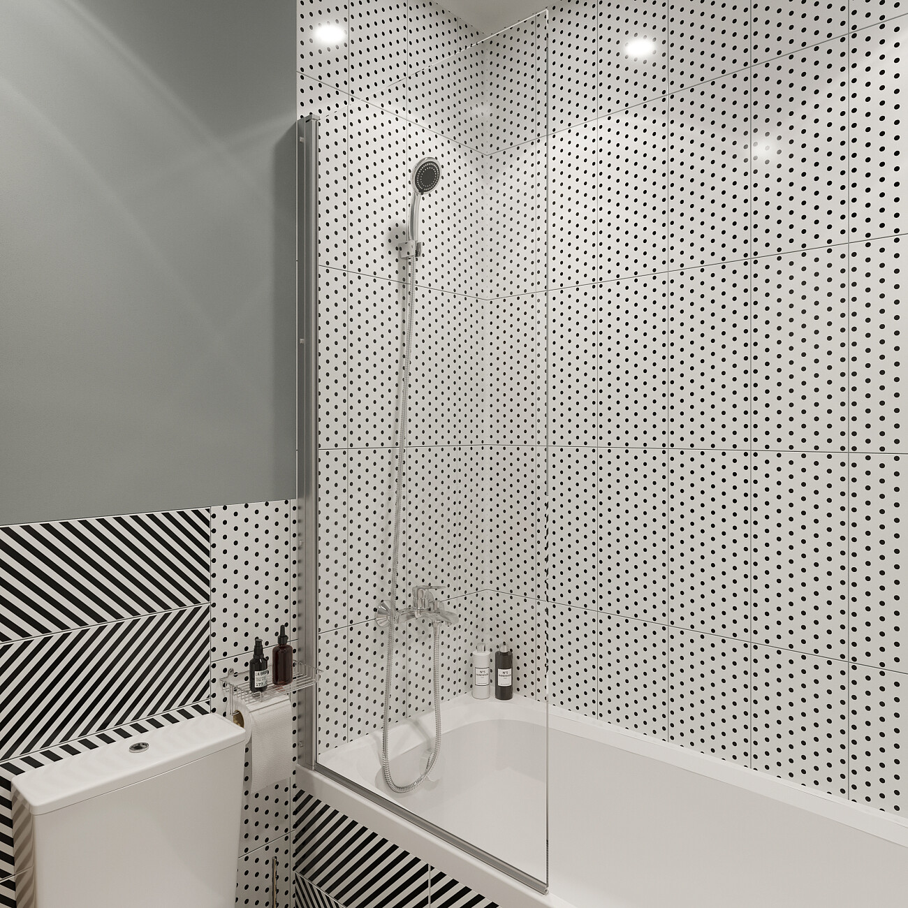 Смеситель для ванны и душа однорычажный с душевым гарнитуром хром Diwo "Муром" MU-02cr - изображение 6