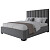 Кровать двуспальная 160х200 серая Launa