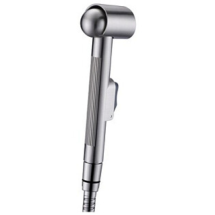 Лейка для гигиенического душа круглая с настенным держателем никель Wasserkraft A092