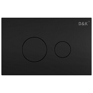 Клавиша смыва механическая черная D&K Venice DB1029025