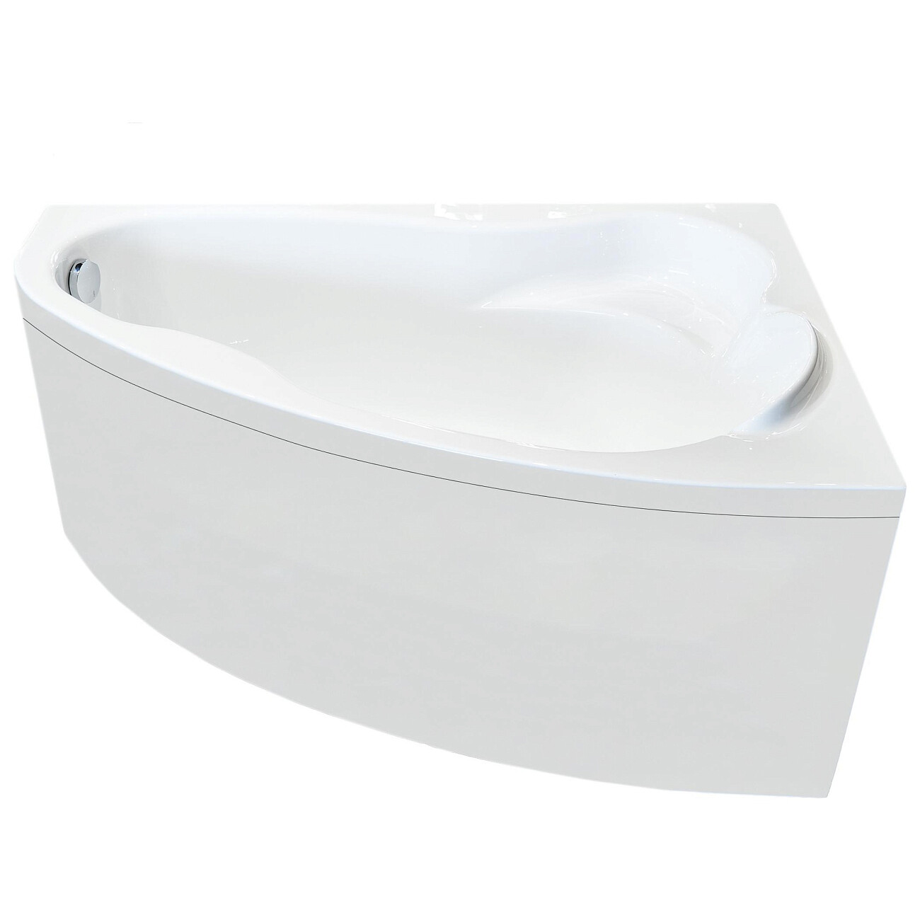 Ванна акриловая угловая правая 90х140 см белая Creto Glaze 16-14090R - изображение 2