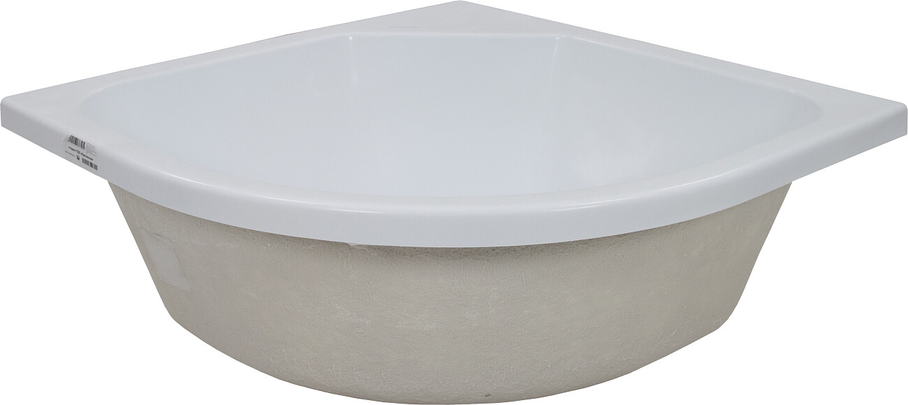 Поддон для душа акриловый четверть круга 90х90 см белый Diwo R 45-90 Щ0000055626 - изображение 4