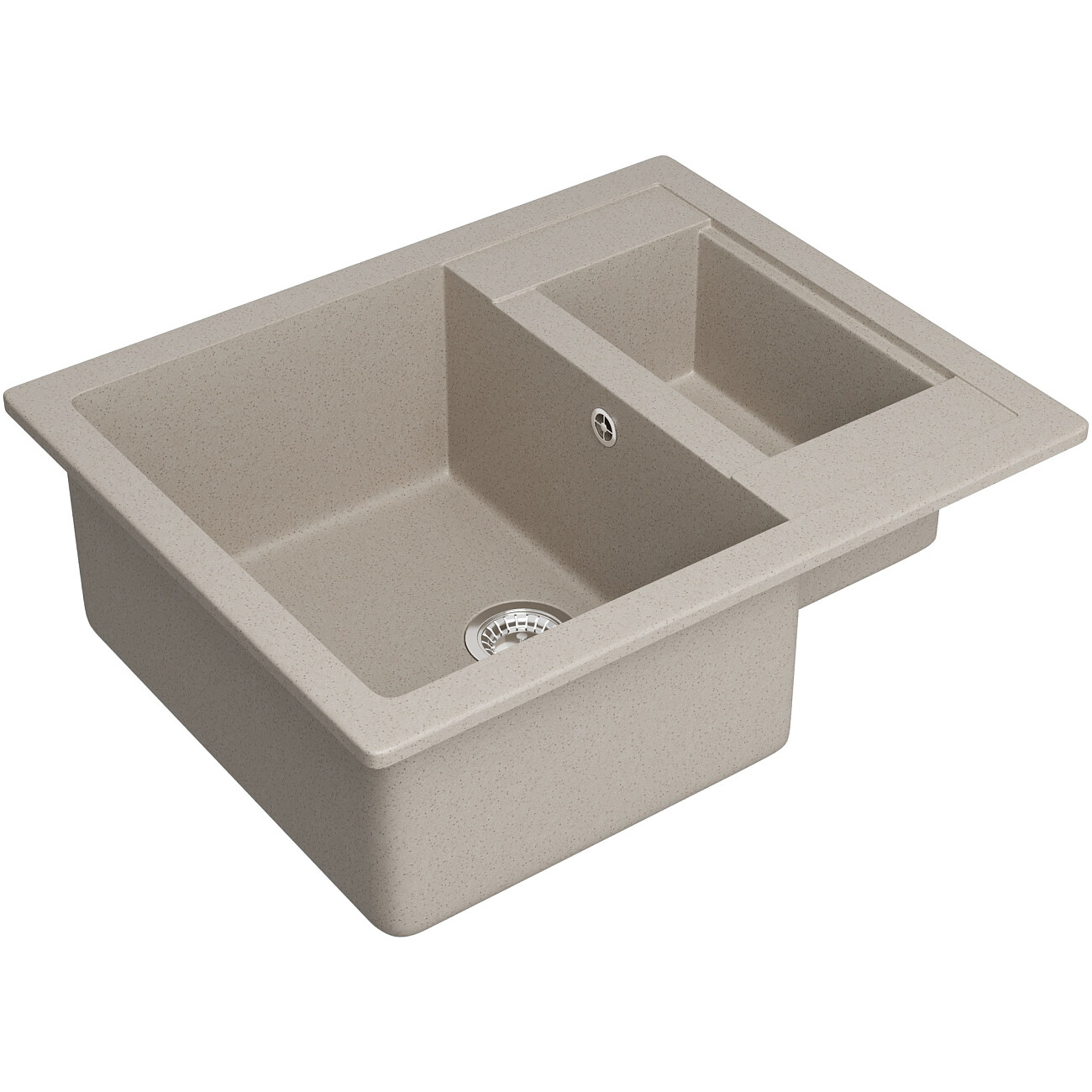 Мойка кухонная бежевая Domaci "Болонья" М-19-003 - изображение 9