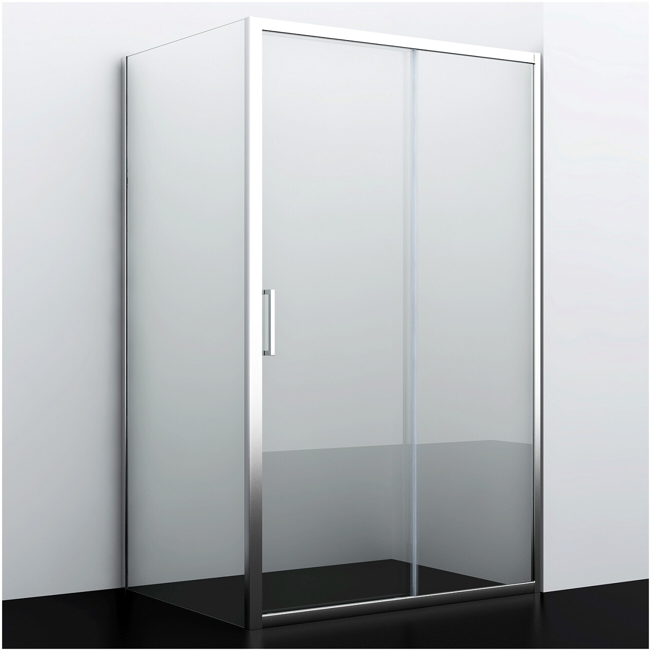 Душевой уголок прямоугольный 110х100 см хром Wasserkraft Main 41S16 - изображение 4