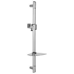 Штанга для душа с мыльницей и держателем 69 см хром Lemark LM8066C