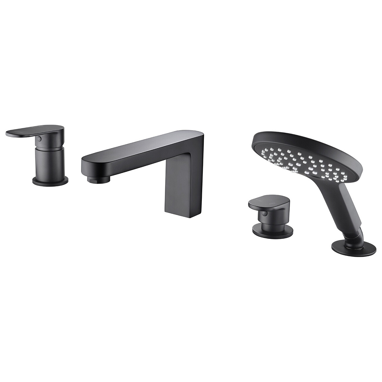 Душевая система со смесителем на борт ванны черная Wasserkraft Elbe 7455 - изображение 5