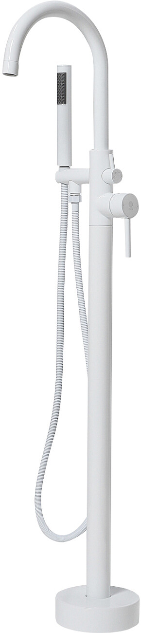 Душевой комплект напольный со смесителем для ванны с душем белый Stworki "Эстерсунд" ES-06w - изображение 9