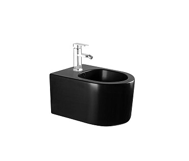Биде подвесное фарфоровое черное Aquatek &quot;Мия&quot; AQ1004-MB