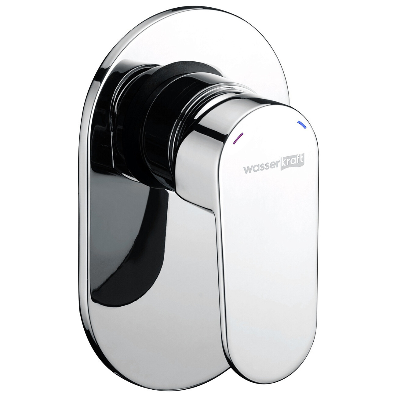 Смеситель для душа встраиваемый из латуни хром Wasserkraft 5351 - изображение 3