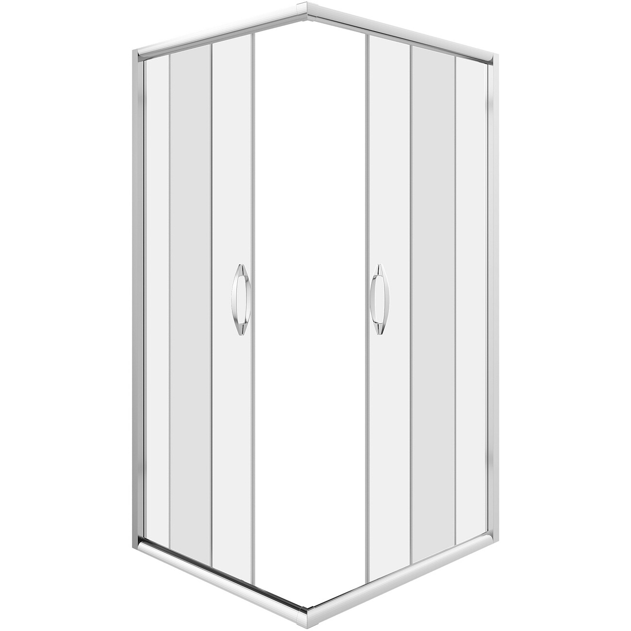 Душевой уголок прямоугольный 100х90 см хром Diwo "Суздаль" - изображение 7