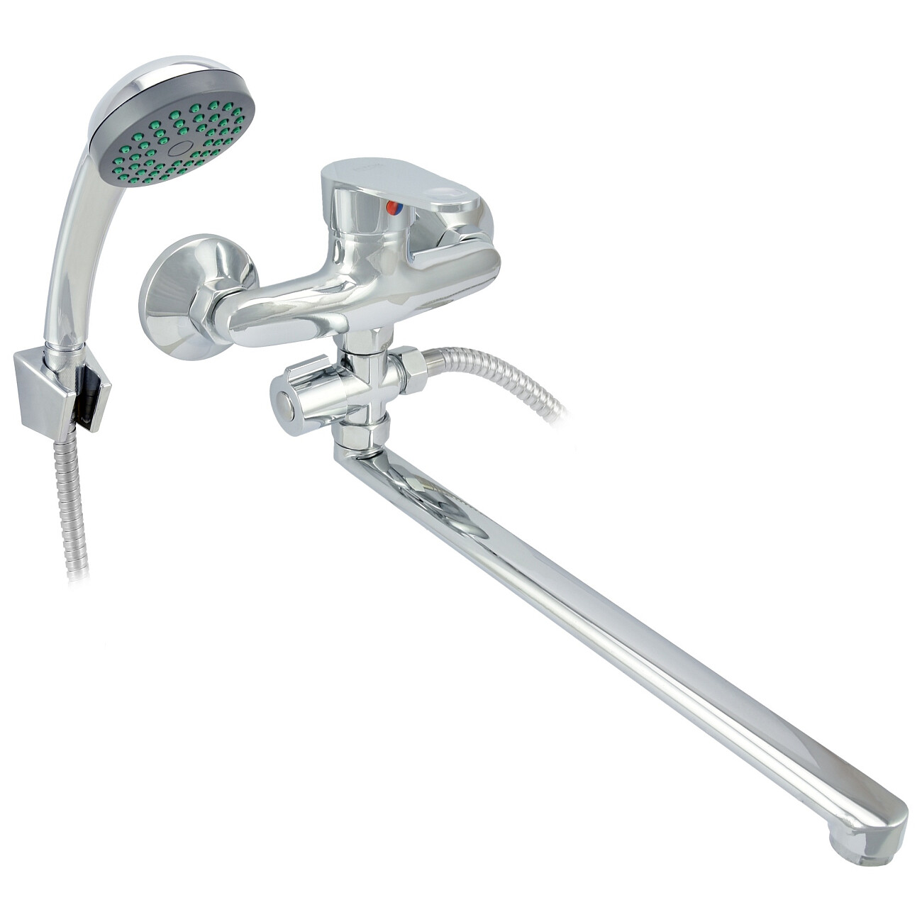 Смеситель для ванны однорычажный с душевым гарнитуром хром Istok life Standard 0402.717 - изображение 3