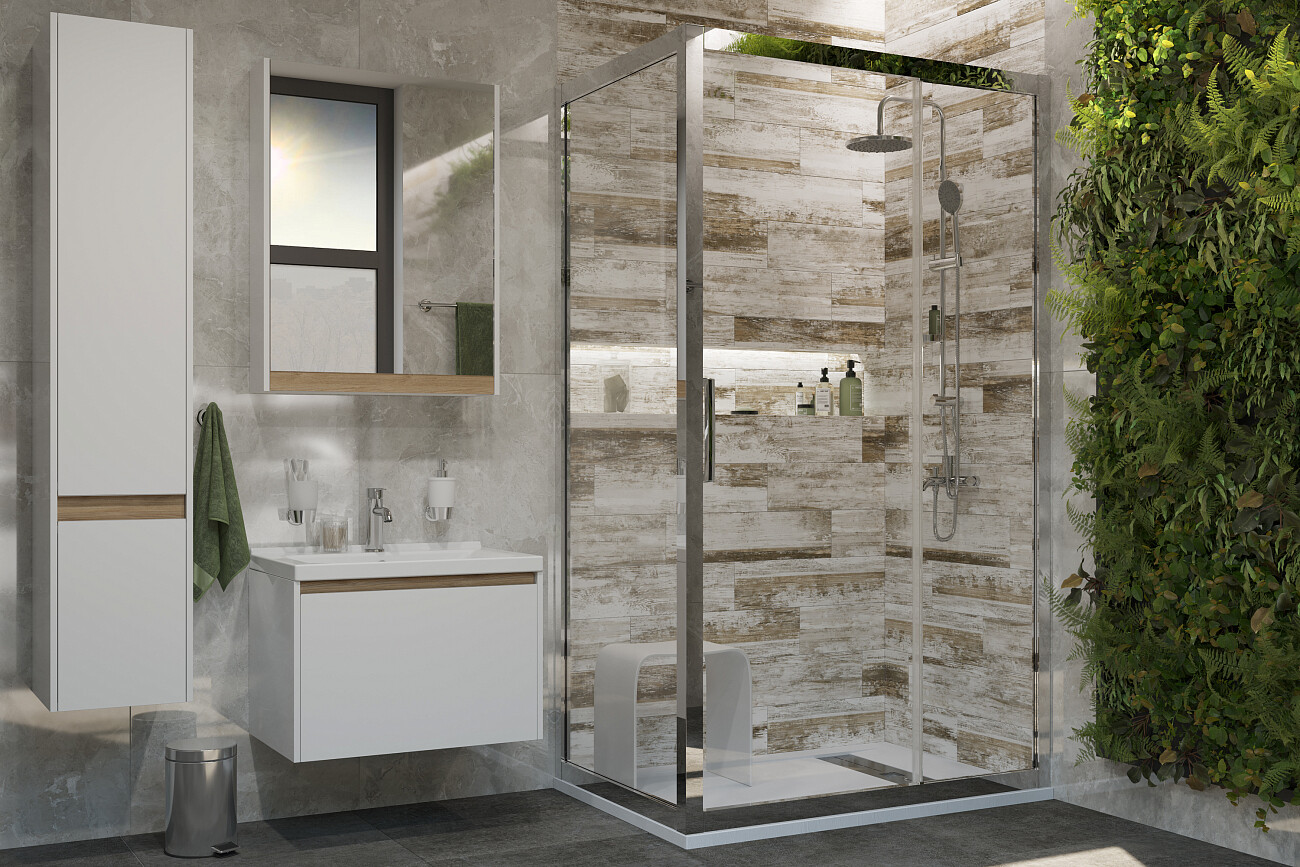 Душевой уголок 120х80 см хром глянец, прозрачное стекло Stworki "Эстерсунд" - изображение 3