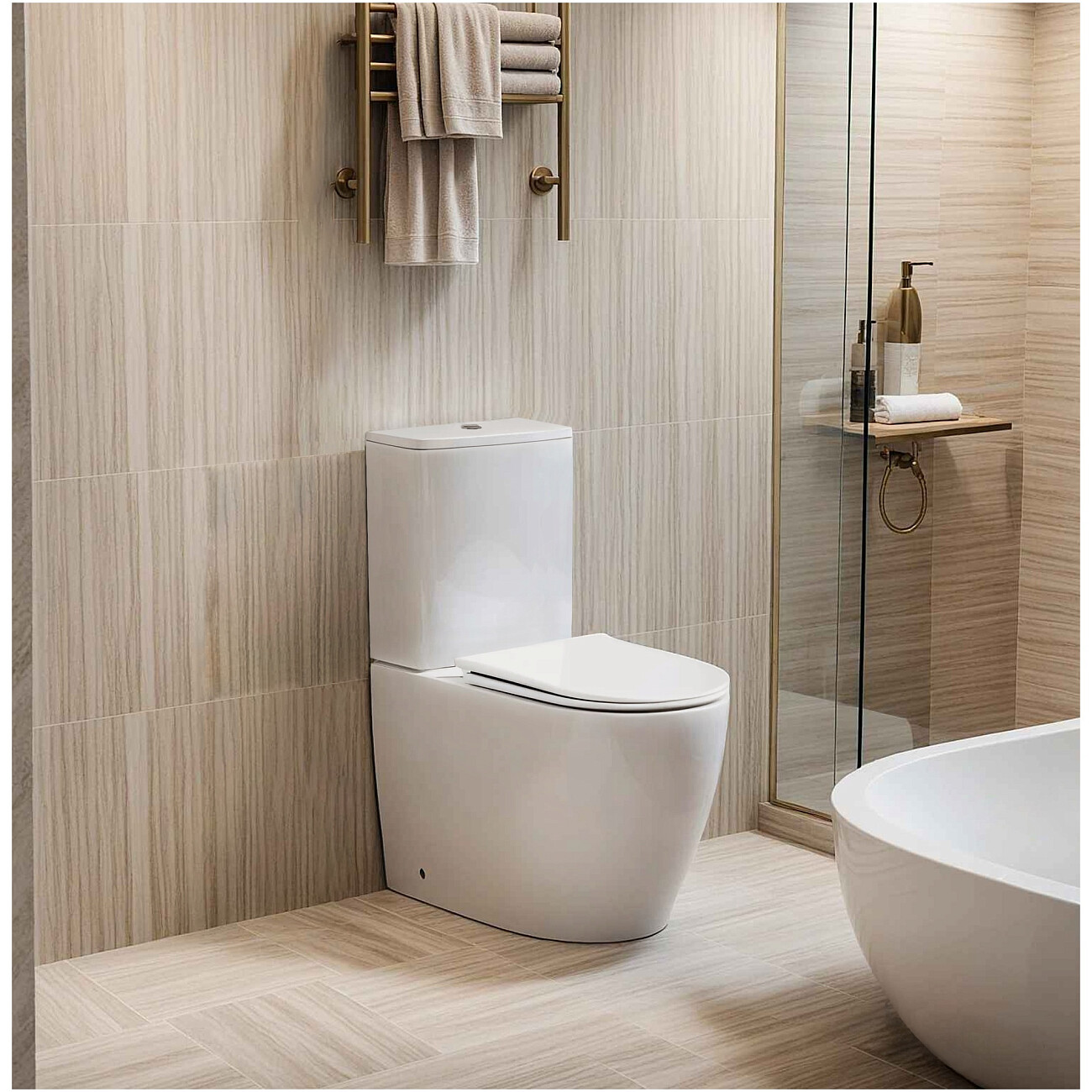 Унитаз напольный безободковый белый Cerutti SPA Vince Tornado CT10373 - изображение 2