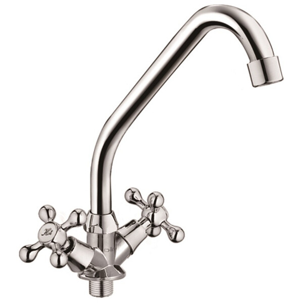 Смеситель для кухни двухвентильный хром D-Lin D151810-H - изображение 1
