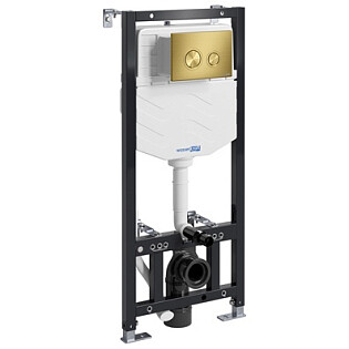 Инсталляция для унитаза с кнопкой Wasserkraft Aller 10TLT.010.ME.MG01