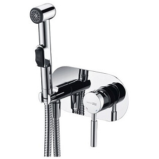 Гигиенический душ с встраиваемым смесителем хром Wasserkraft Main 4138