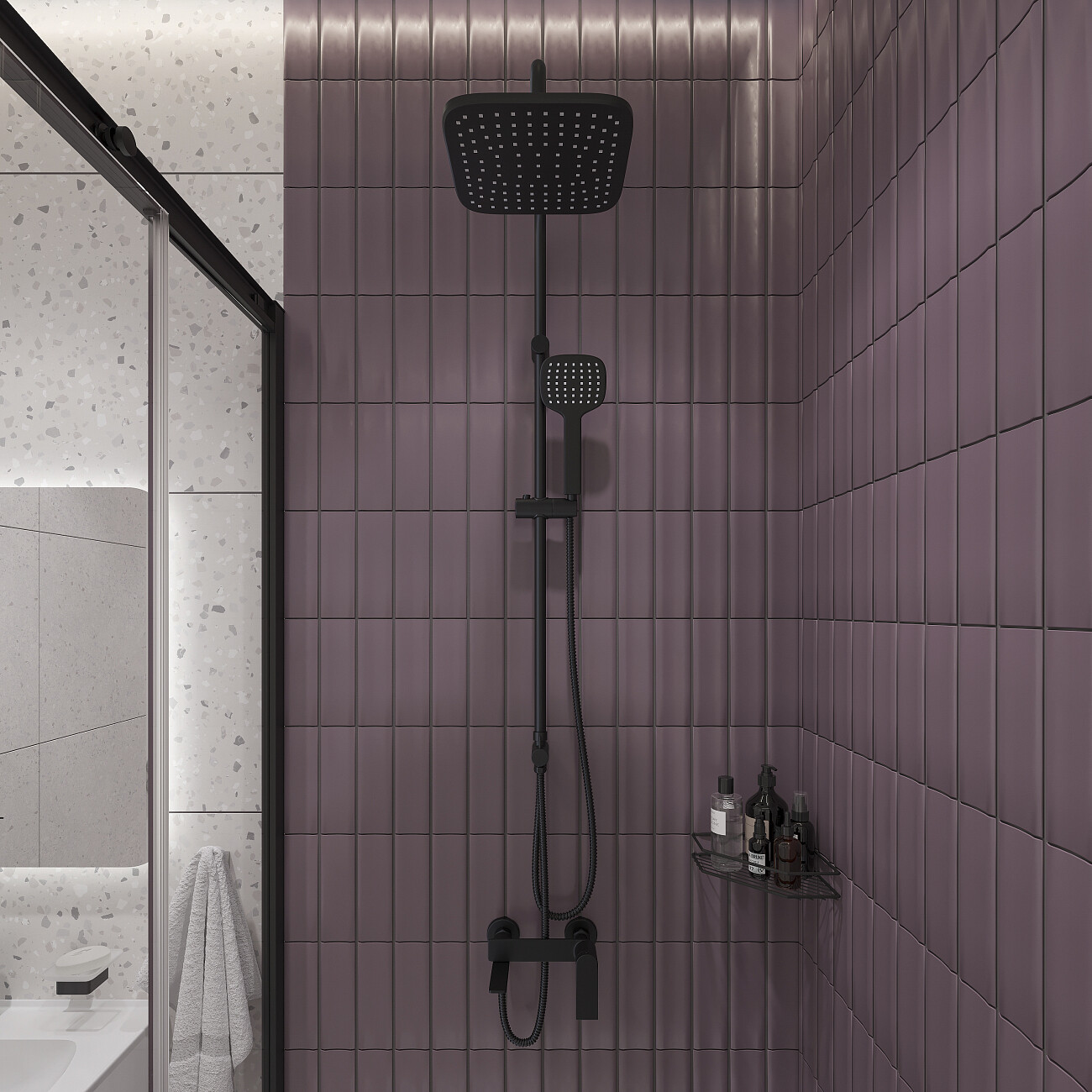 Смеситель для ванны черный Stworki "Кронборг" KR-02b - изображение 5