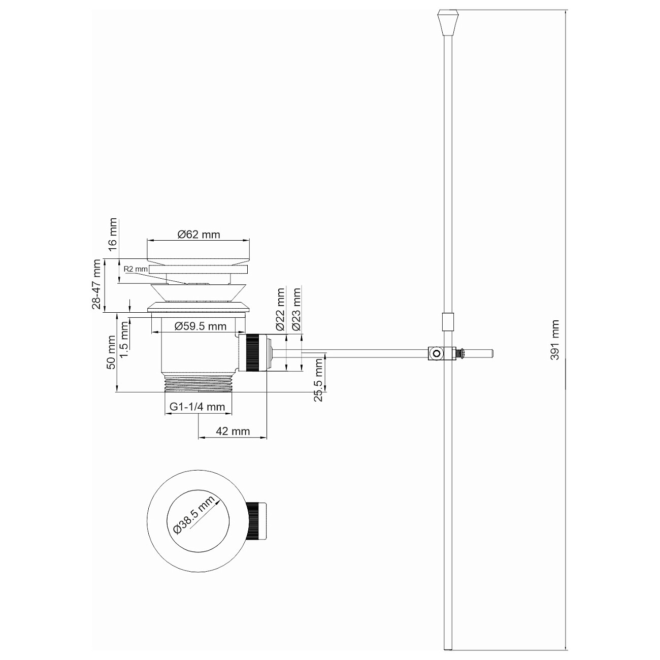 Смеситель для биде из латуни белый Wasserkraft 8506 - изображение 11