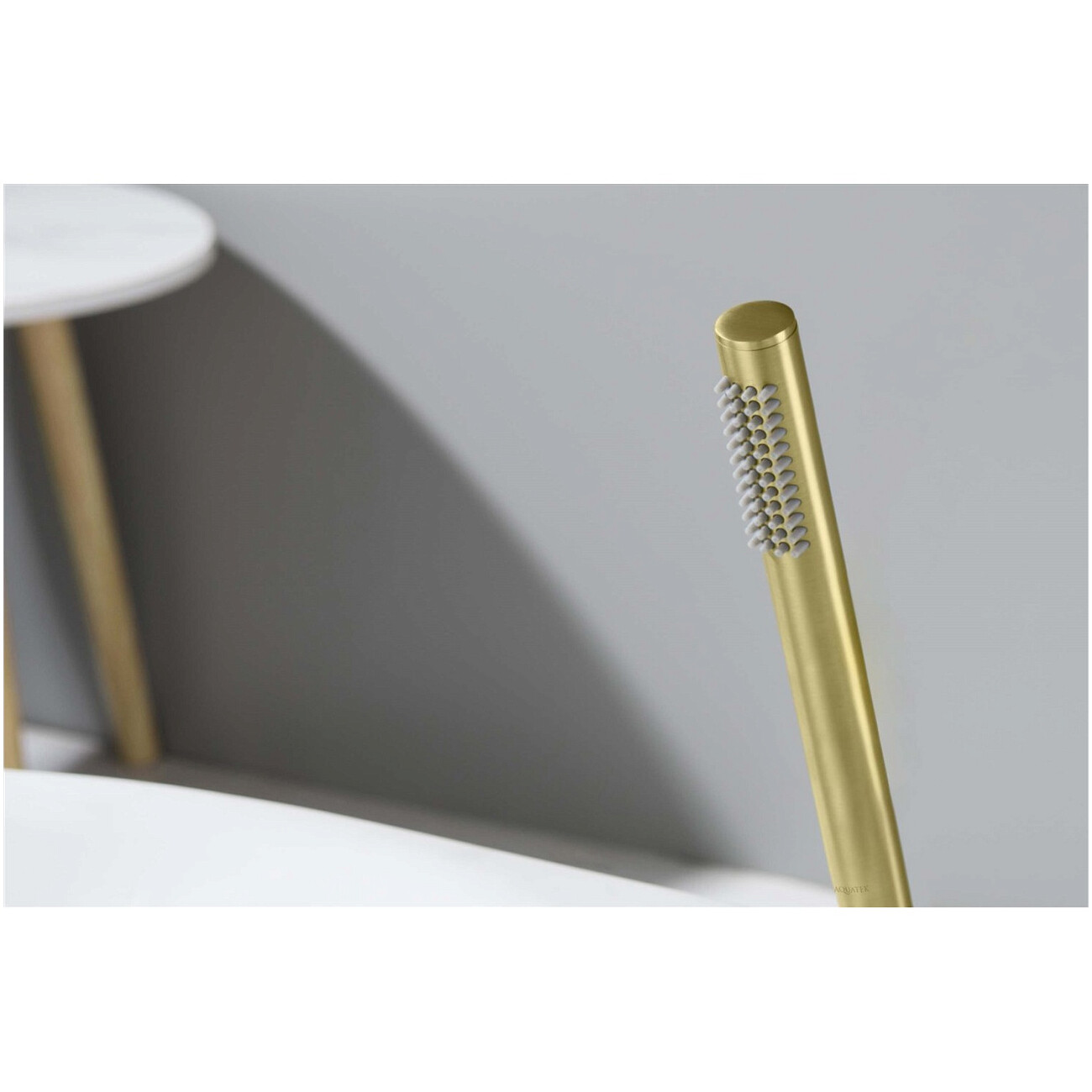 Лейка для ручного душа 22 см шлифованное золото Aquatek "Европа" AQ2002BG - изображение 2