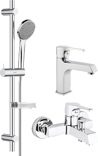 Душевой комплект с функцией экономии воды хром Stworki HFDB91000 MG-SUN01 MG-SUN02