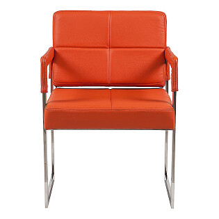 Кресло мягкое оранжевое Aster Chair