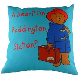 Подушка с принтом Paddington Bear Blue