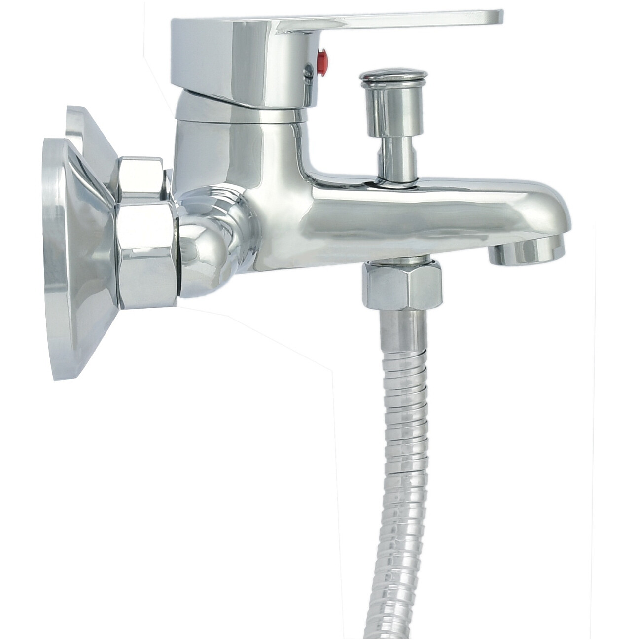 Смеситель для ванны однорычажный с душевым гарнитуром хром Istok life Standard 0402.719 - изображение 4