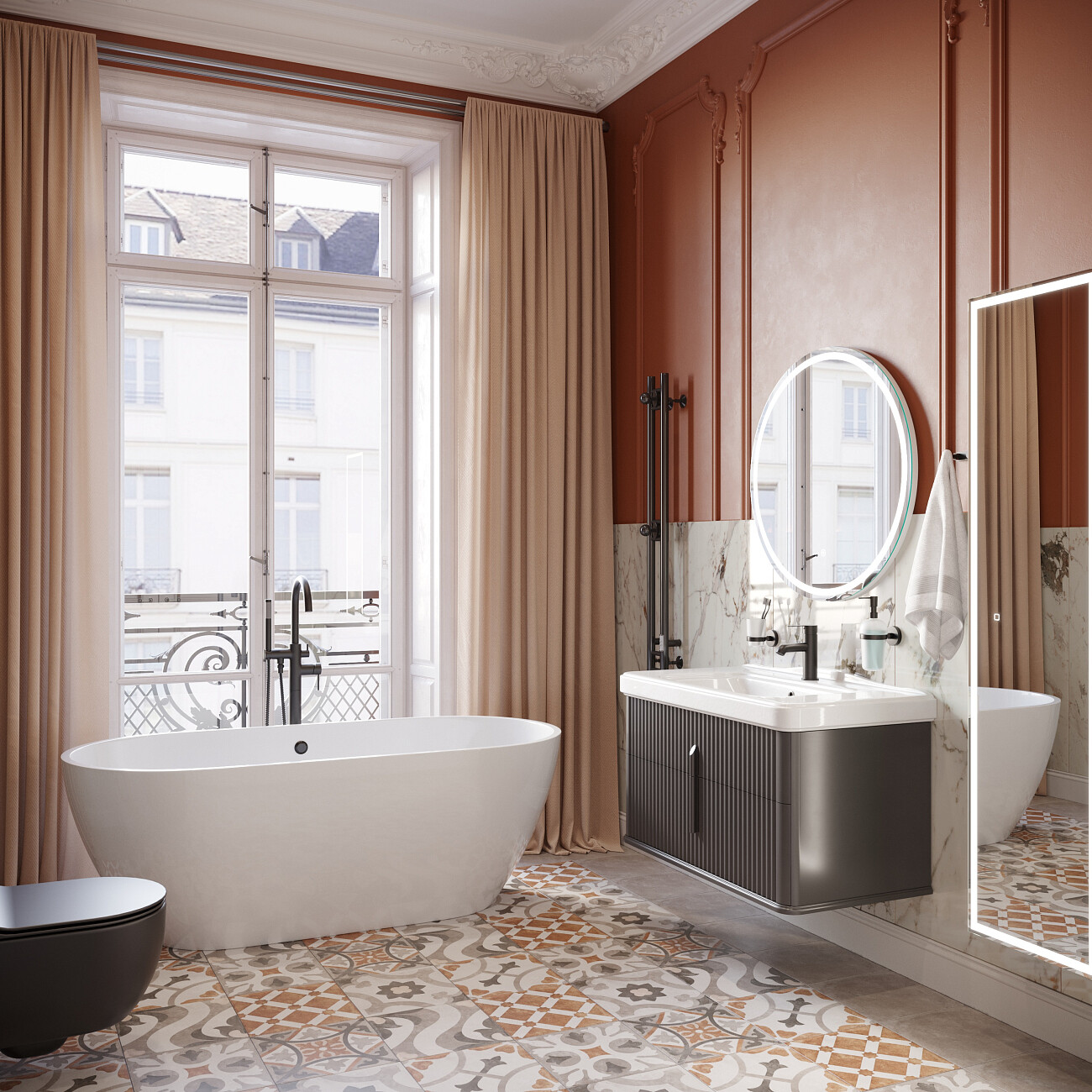 Раковина мебельная фаянсовая 95 см белая Stworki "Молде" 15095-KL - изображение 8