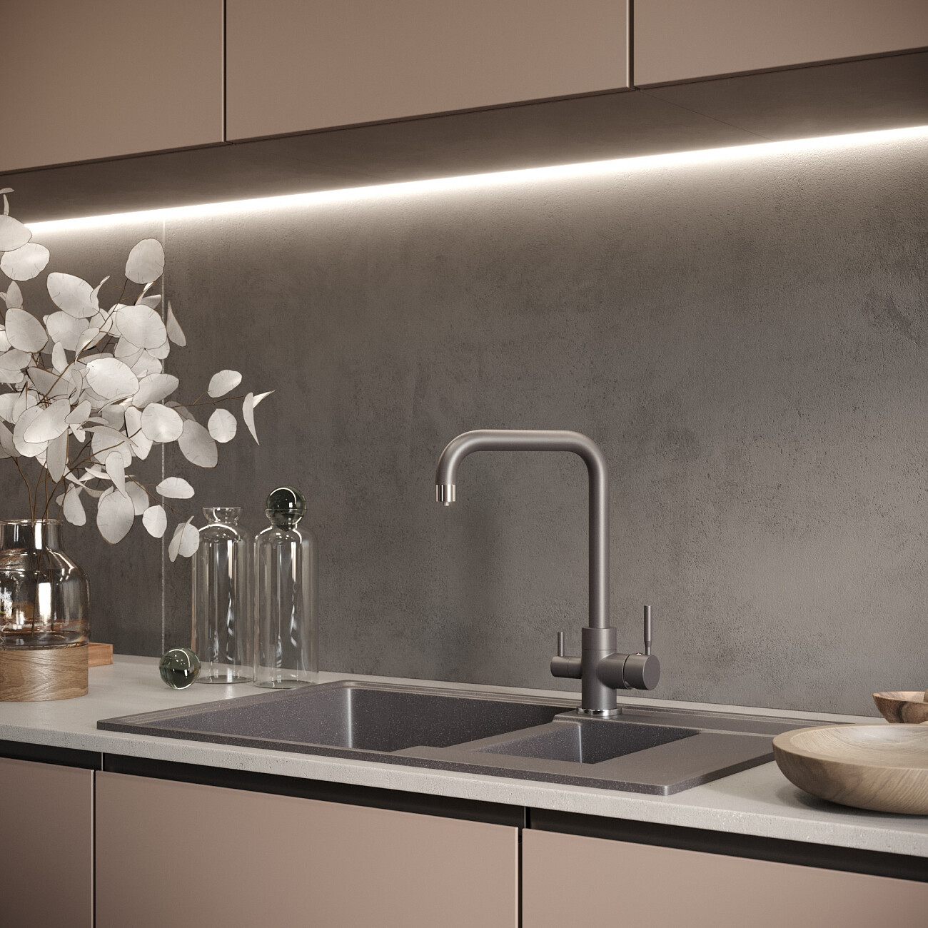 Мойка кухонная космос Domaci "Солерно" DP 780 1,5 K-08 - изображение 5