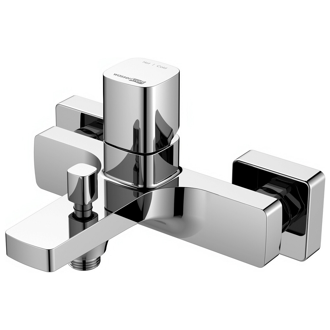 Смеситель для ванны и душа из латуни хром Wasserkraft 8601 - изображение 3