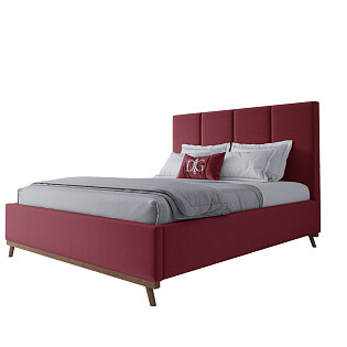 Кровать двуспальная 160х200 красная Carter Pumpkin